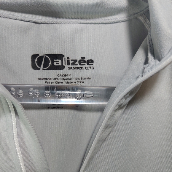 Alizée Long Sleeve 1/4 Zip Athletic Running Shirt, XL - Picture 5 of 8
